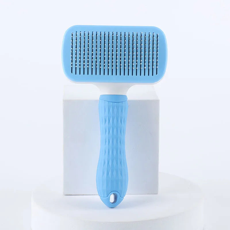 One Button Self Cleaning Pet Brush for Dogs Cats