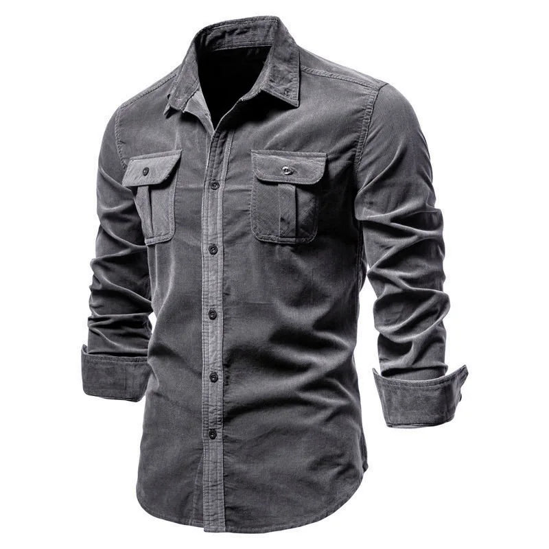 Men's Shirt Business Casual Fashion Solid Color