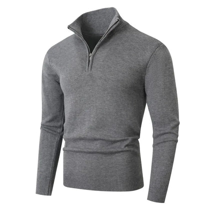 Mens  Polo Sweaters Knit Casual Solid