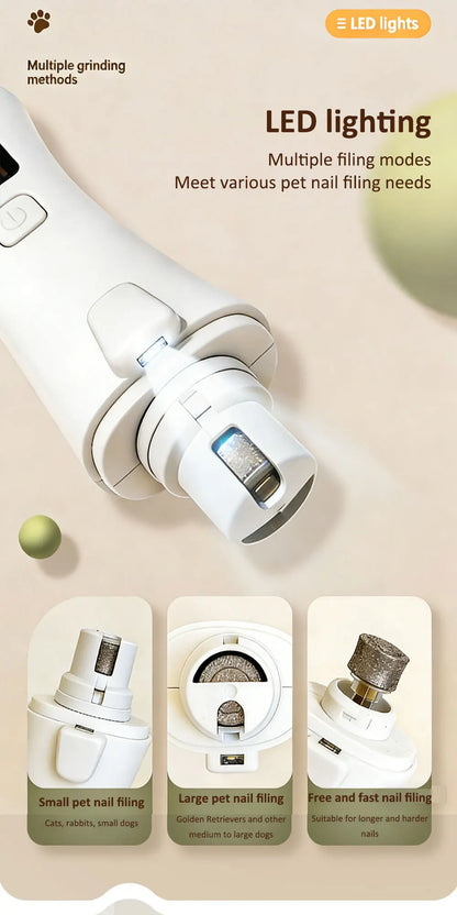 2 IN 1 Electric Professional Pet Nail Trimmer