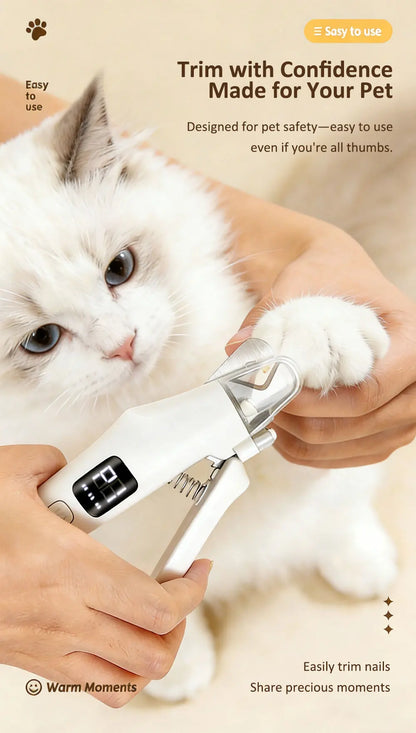 2 IN 1 Electric Professional Pet Nail Trimmer