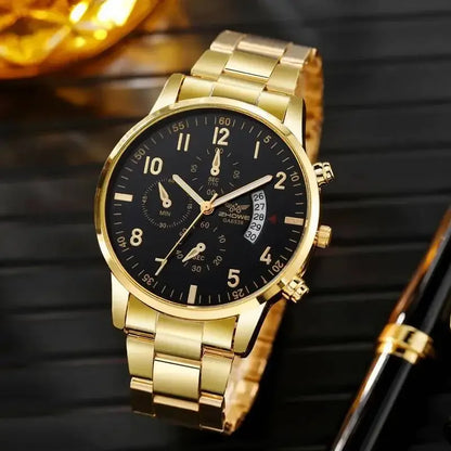 Luxury Men Calendar Quartz Watch Fashion Men's Business Watches
