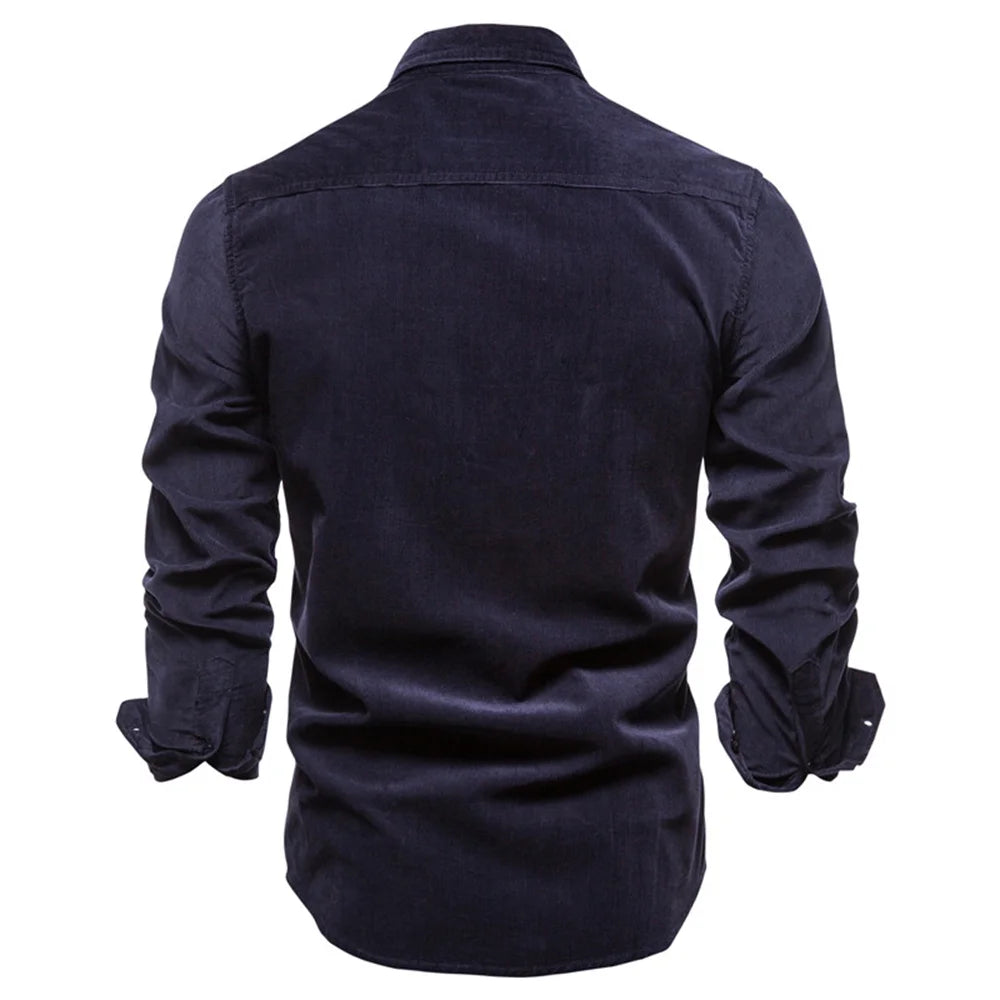 Men's Shirt Business Casual Fashion Solid Color