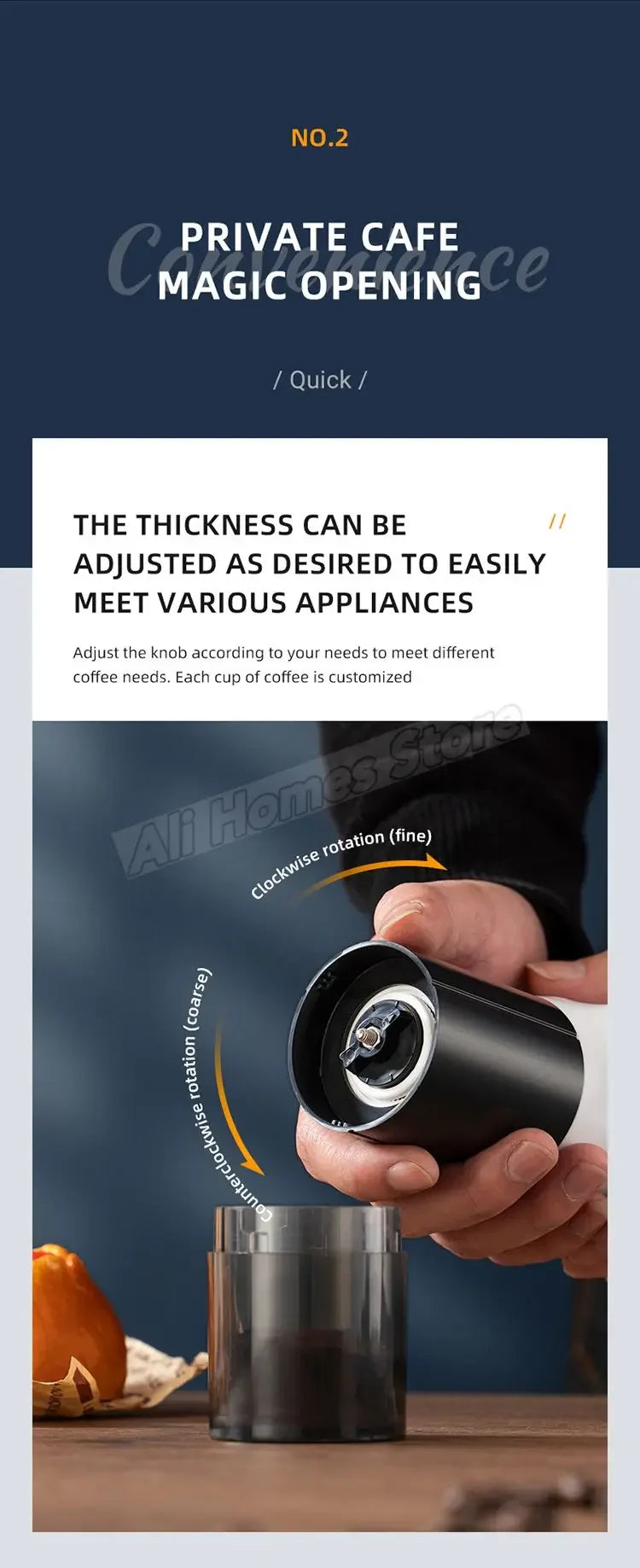 Portable Electric Coffee Grinder