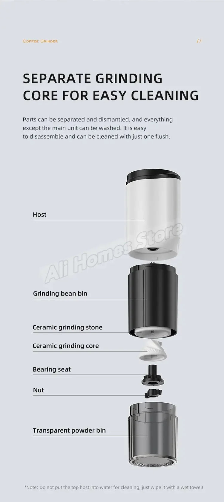 Portable Electric Coffee Grinder