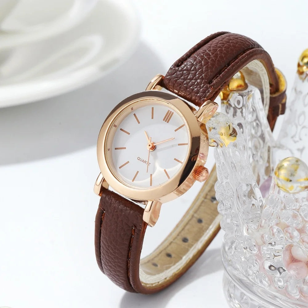 Minimalist Small Dial Women's Watch Ultra-thin Leather Band Casual