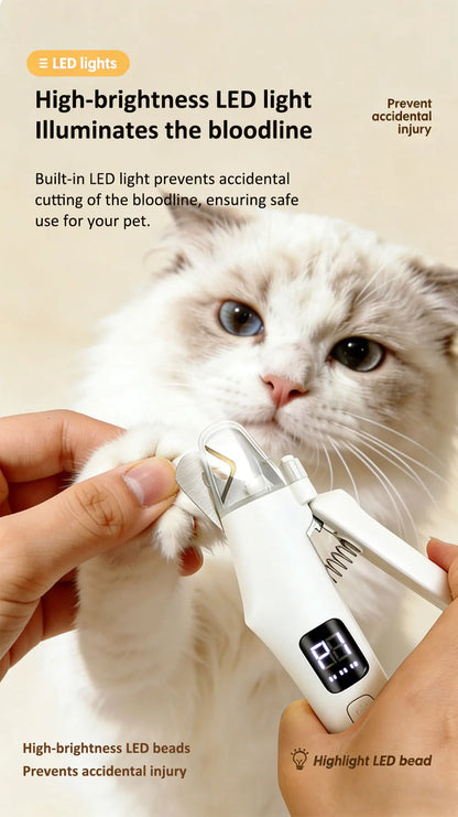 2 IN 1 Electric Professional Pet Nail Trimmer