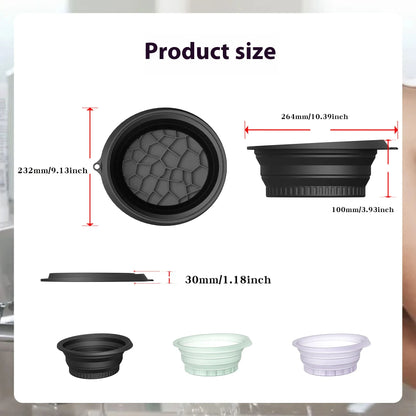 Silicone Foldable Face Ice Bath Bowl for Facials