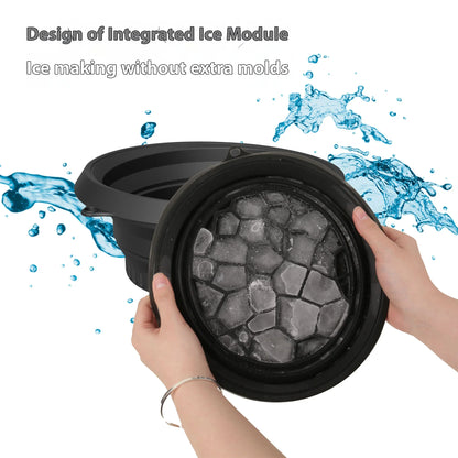 Silicone Foldable Face Ice Bath Bowl for Facials