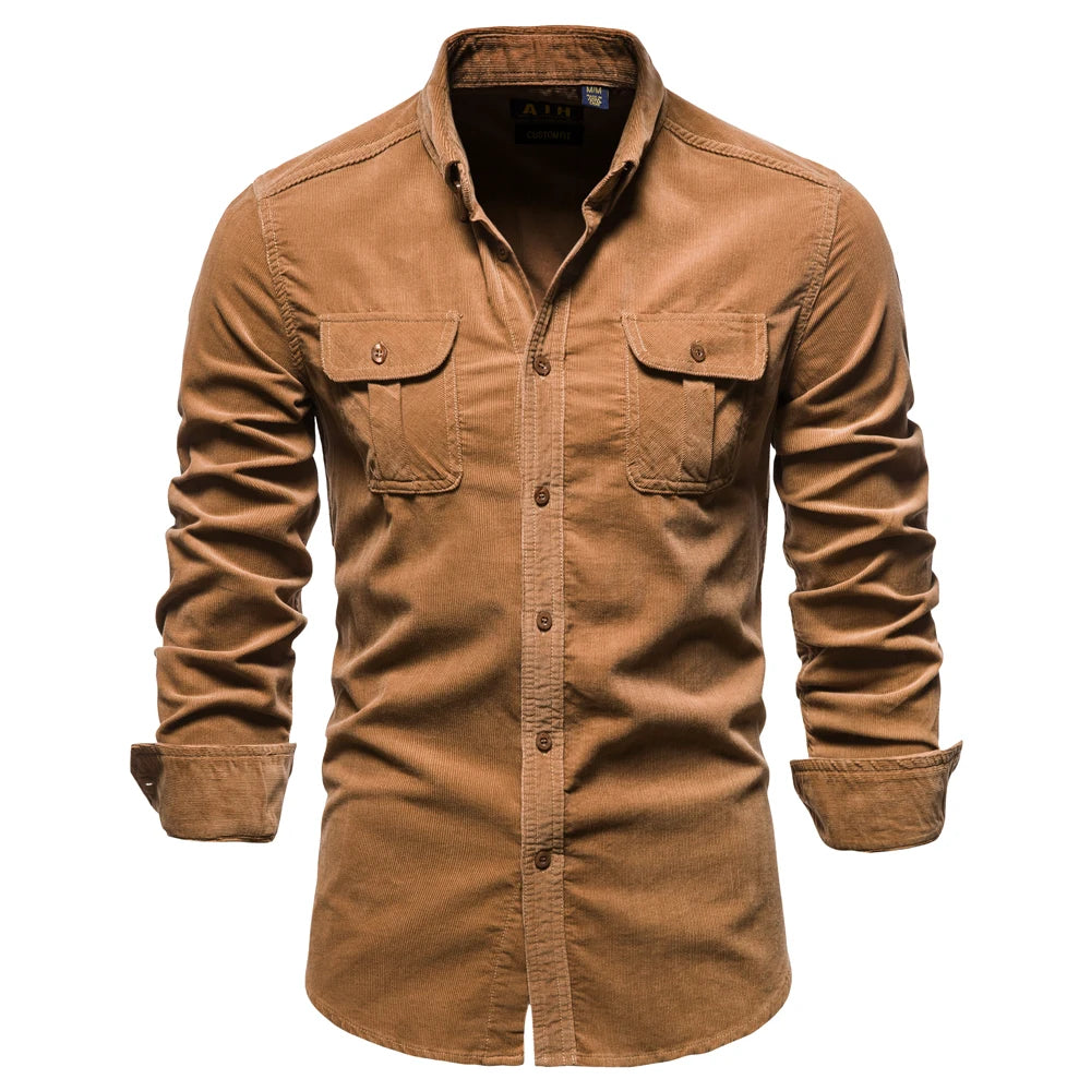 Men's Shirt Business Casual Fashion Solid Color