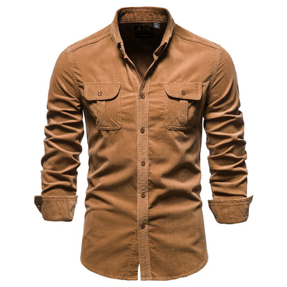 Men's Shirt Business Casual Fashion Solid Color