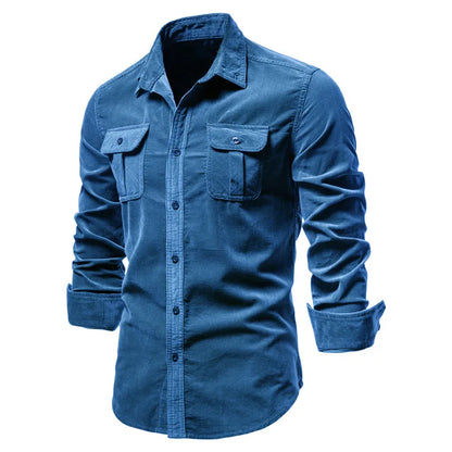 Men's Shirt Business Casual Fashion Solid Color