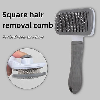 One Button Self Cleaning Pet Brush for Dogs Cats