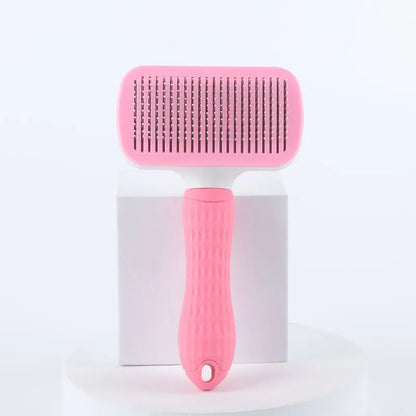 One Button Self Cleaning Pet Brush for Dogs Cats