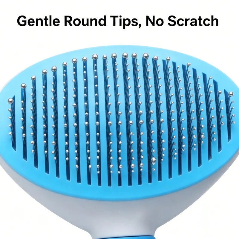 One Button Self Cleaning Pet Brush for Dogs Cats