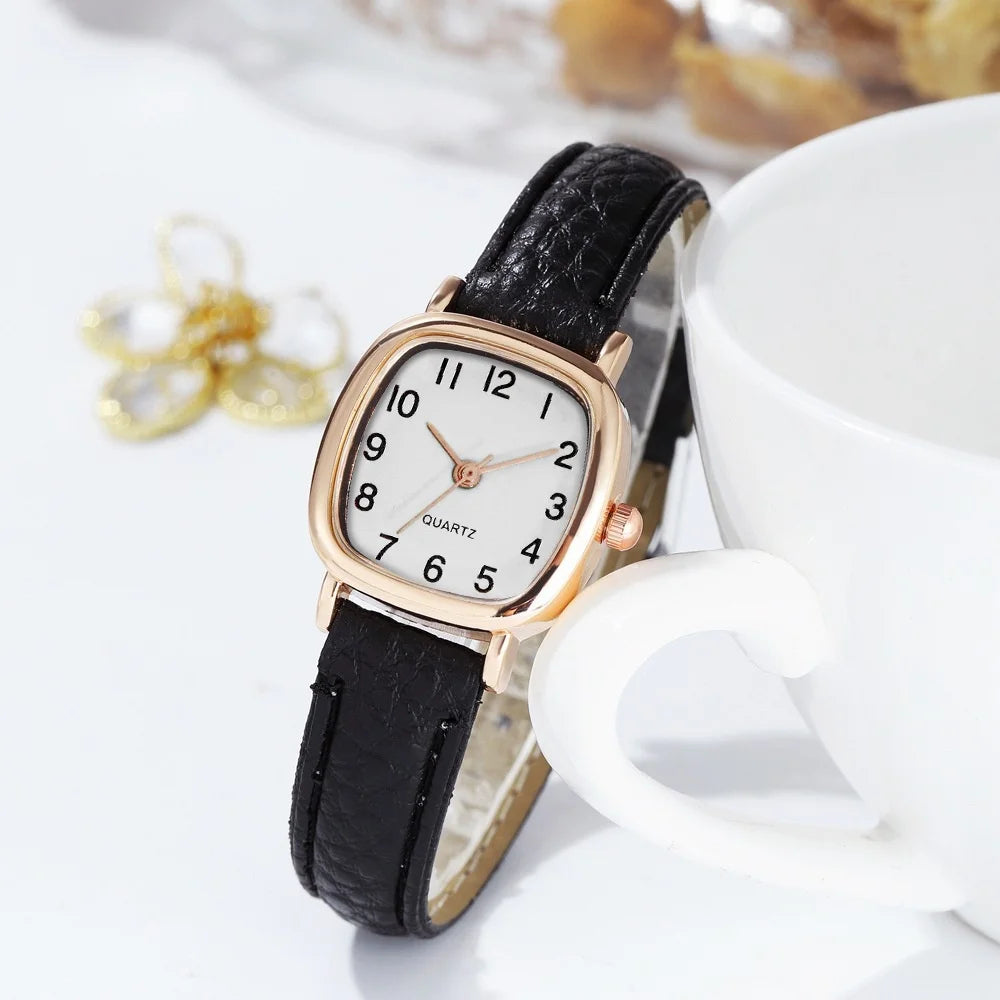 Minimalist Small Dial Women's Watch Ultra-thin Leather Band Casual