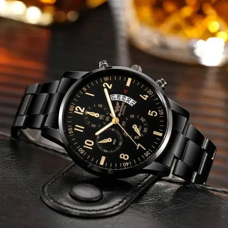 Luxury Men Calendar Quartz Watch Fashion Men's Business Watches