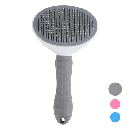 One Button Self Cleaning Pet Brush for Dogs Cats