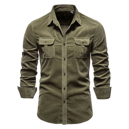Men's Shirt Business Casual Fashion Solid Color