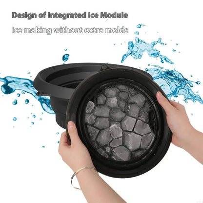 Silicone Foldable Face Ice Bath Bowl for Facials