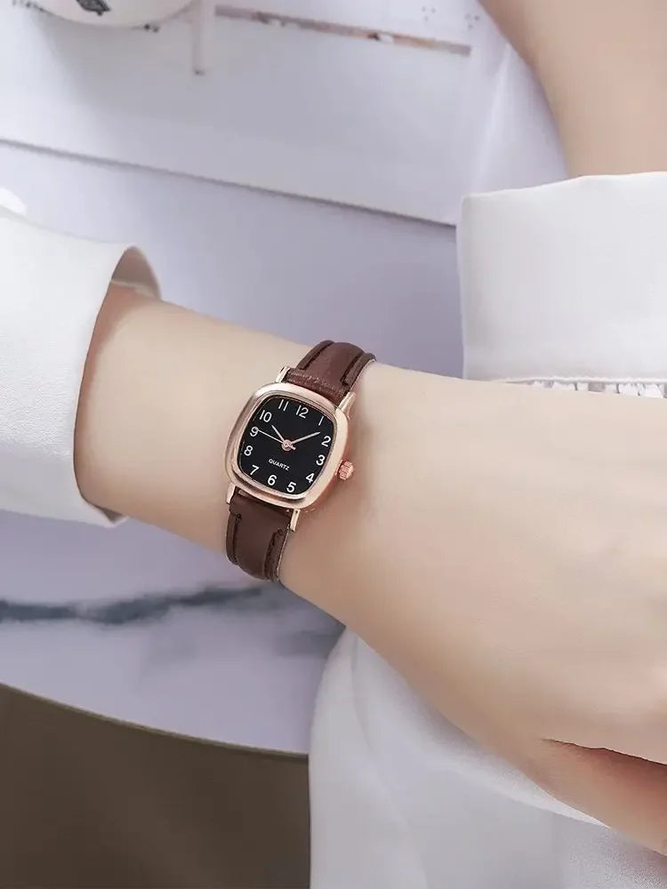 Minimalist Small Dial Women's Watch Ultra-thin Leather Band Casual