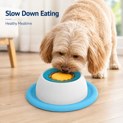 Cat Slow Feeder Bowl with Suction Base