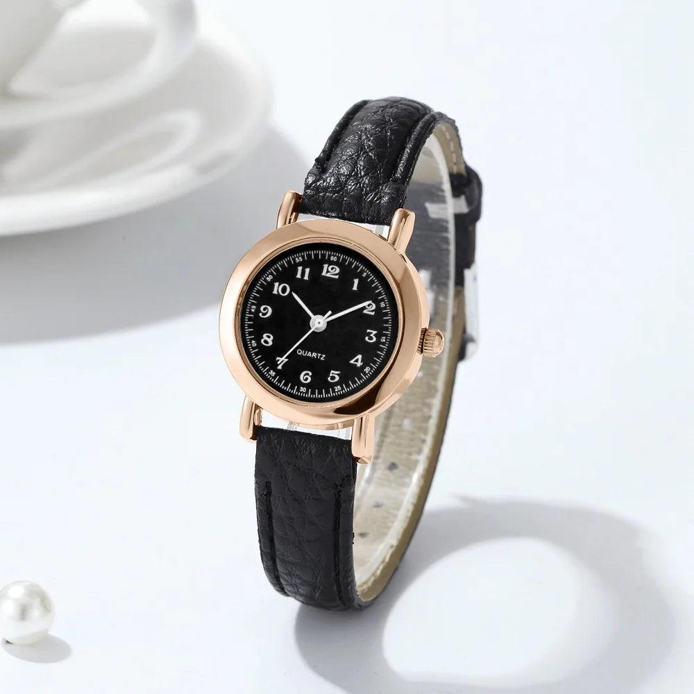 Minimalist Small Dial Women's Watch Ultra-thin Leather Band Casual