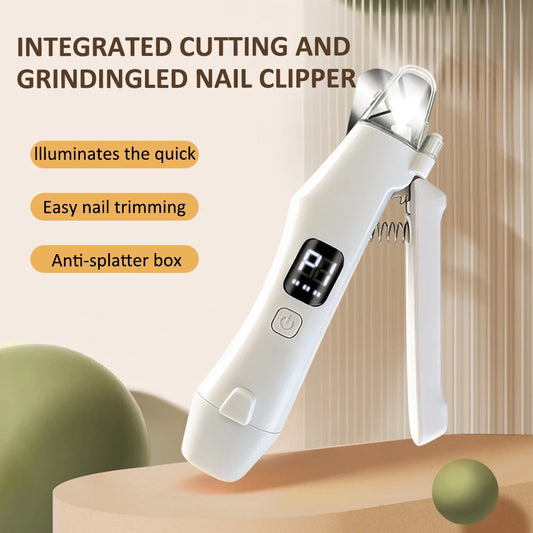 2 IN 1 Electric Professional Pet Nail Trimmer