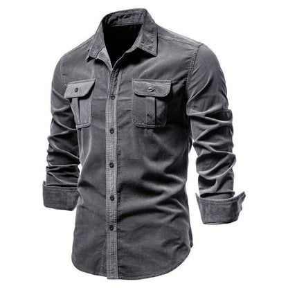 Men's Shirt Business Casual Fashion Solid Color
