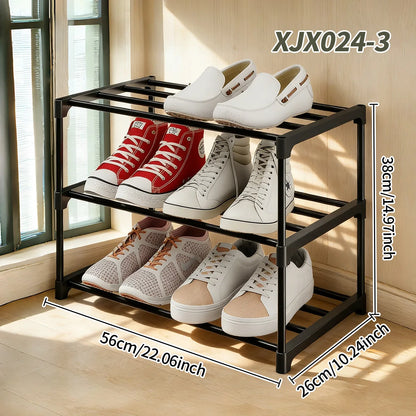 Black Multi-Functional Shoe Rack for Entryway