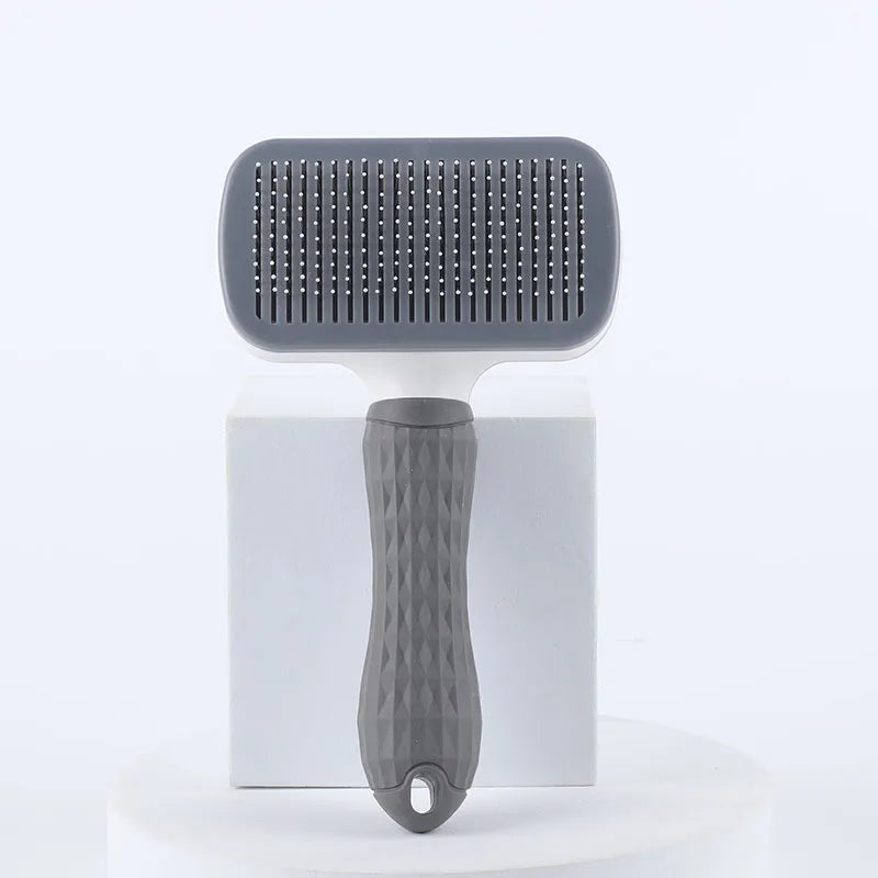 One Button Self Cleaning Pet Brush for Dogs Cats