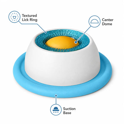Cat Slow Feeder Bowl with Suction Base