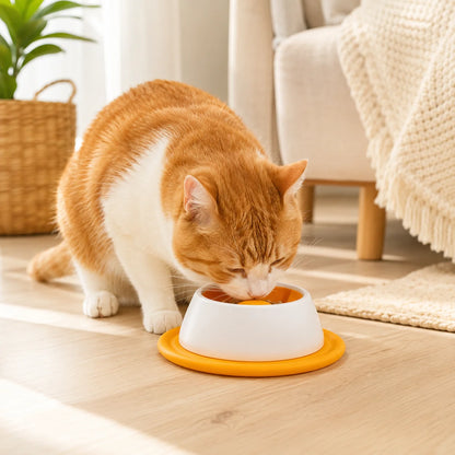 Cat Slow Feeder Bowl with Suction Base