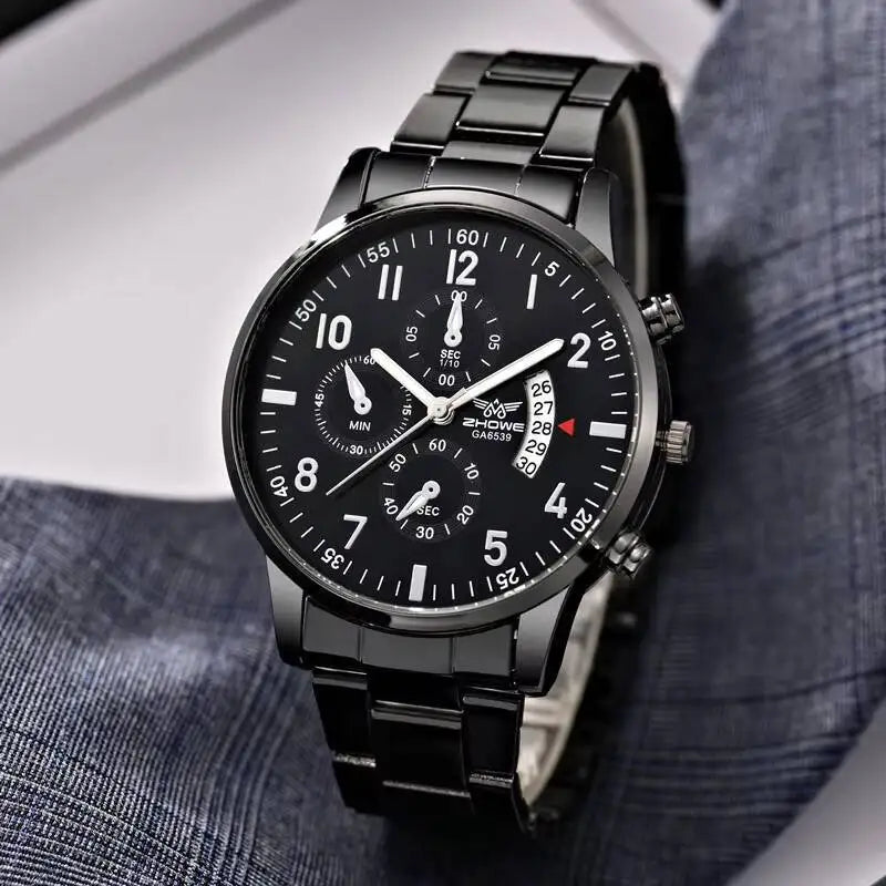 Luxury Men Calendar Quartz Watch Fashion Men's Business Watches
