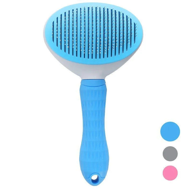 One Button Self Cleaning Pet Brush for Dogs Cats