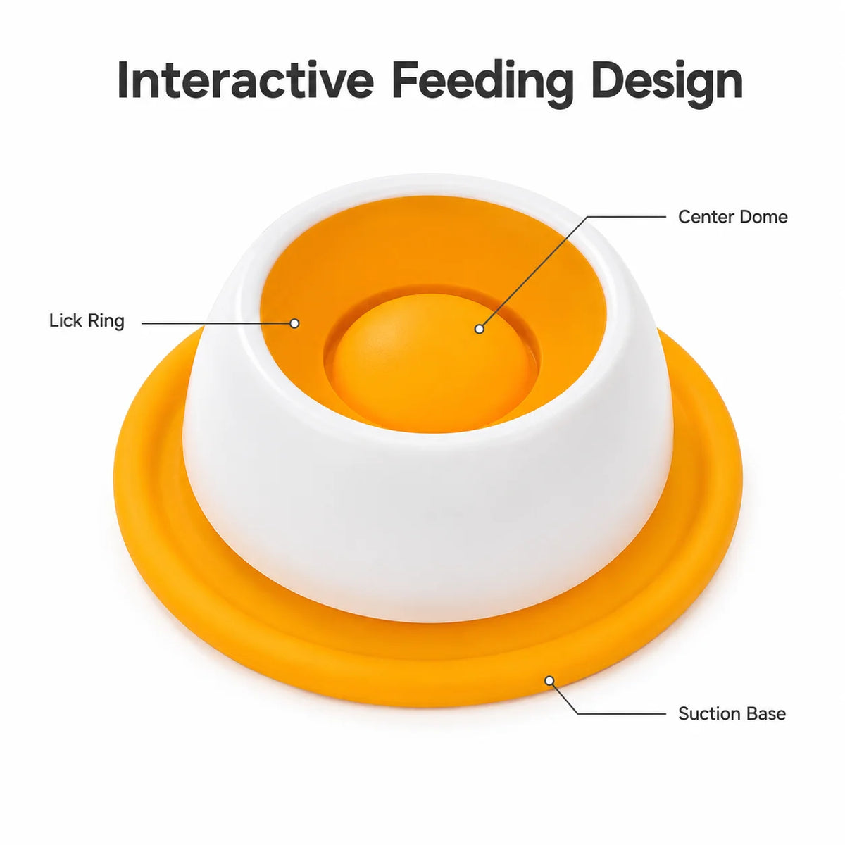 Cat Slow Feeder Bowl with Suction Base