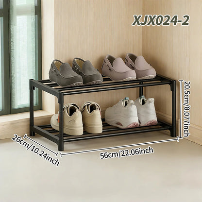 Black Multi-Functional Shoe Rack for Entryway