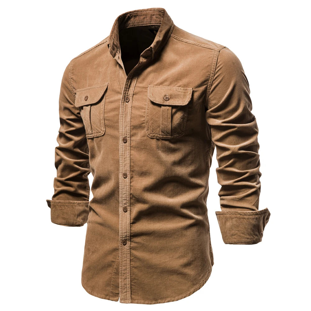 Men's Shirt Business Casual Fashion Solid Color