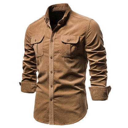 Men's Shirt Business Casual Fashion Solid Color