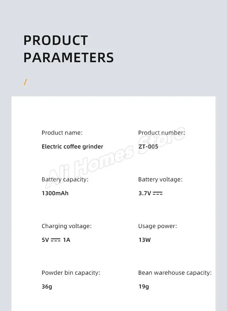 Portable Electric Coffee Grinder