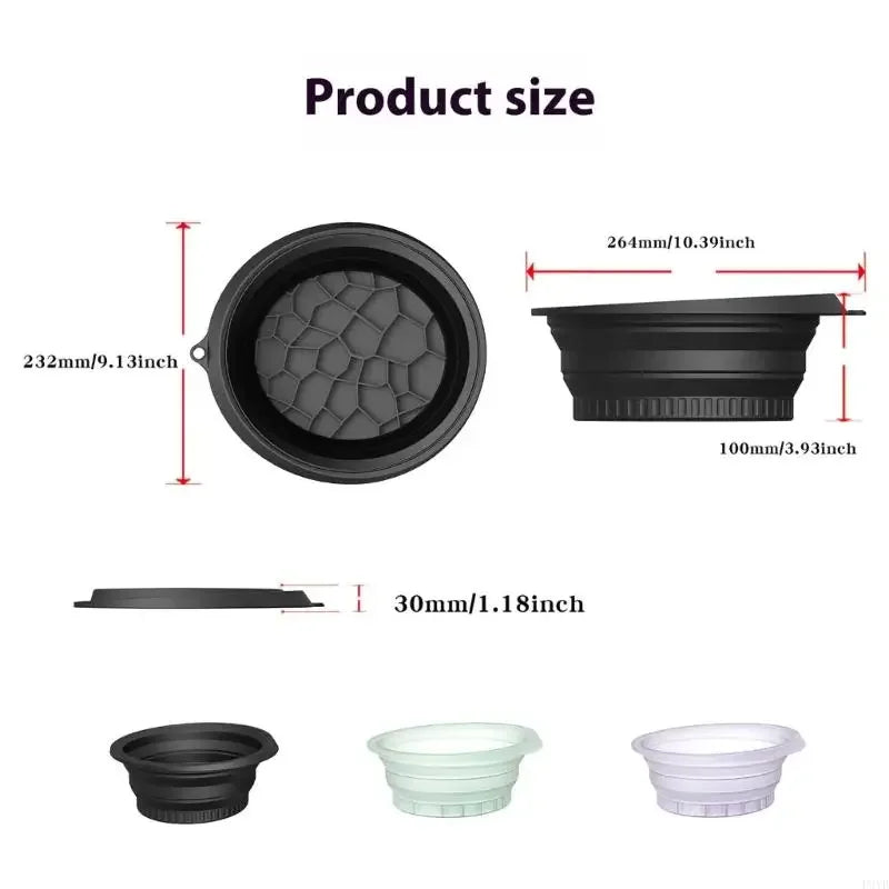 Silicone Foldable Face Ice Bath Bowl for Facials