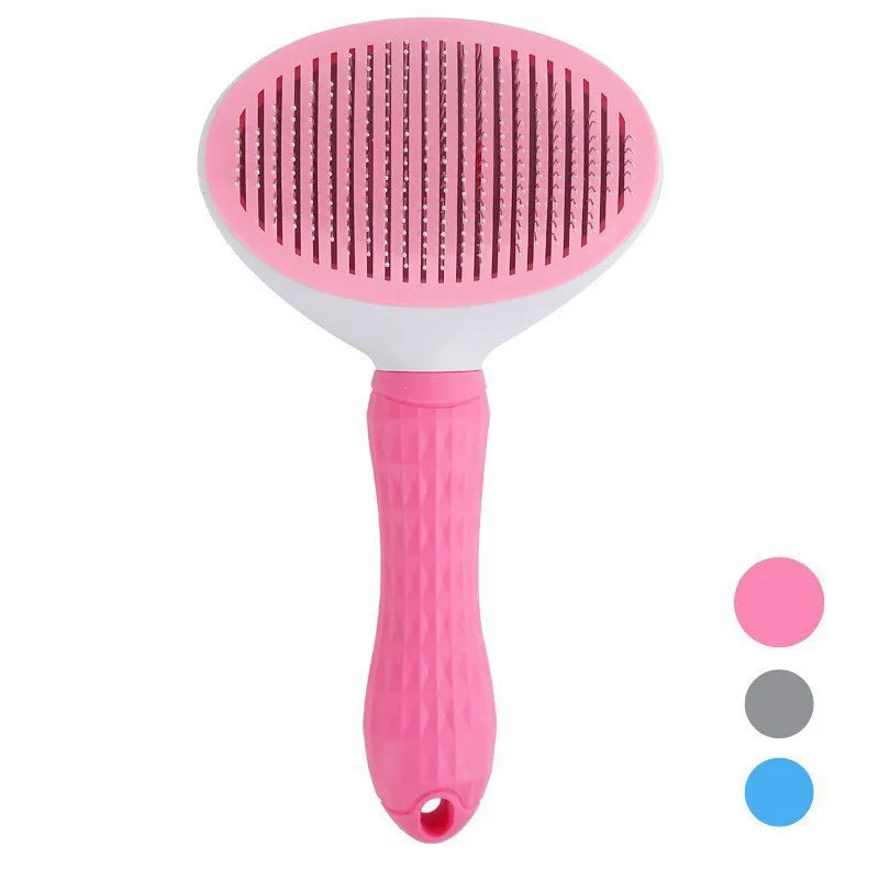 One Button Self Cleaning Pet Brush for Dogs Cats