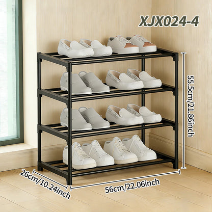 Black Multi-Functional Shoe Rack for Entryway